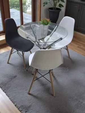 Dinning Table,Modern Compact Glass Dining Table for 3