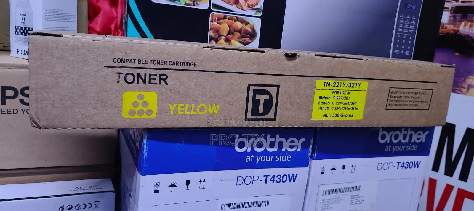 Konica Minolta Bizhub Yellow Toner High Yield Tn-321y / Tn-221y