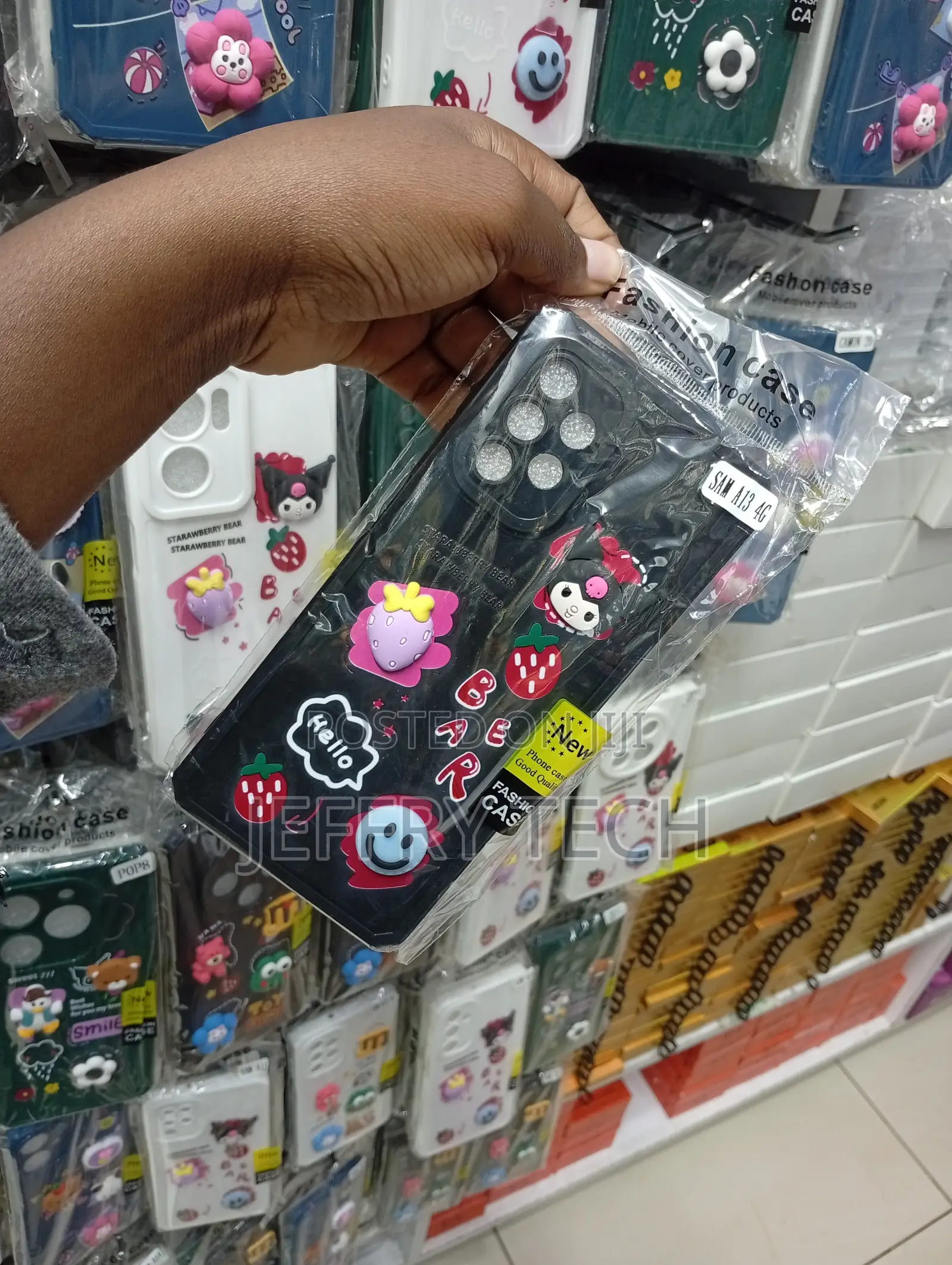 Samsung Galaxy A13 4g Black Kuromi-Themed Silicone Phone Case