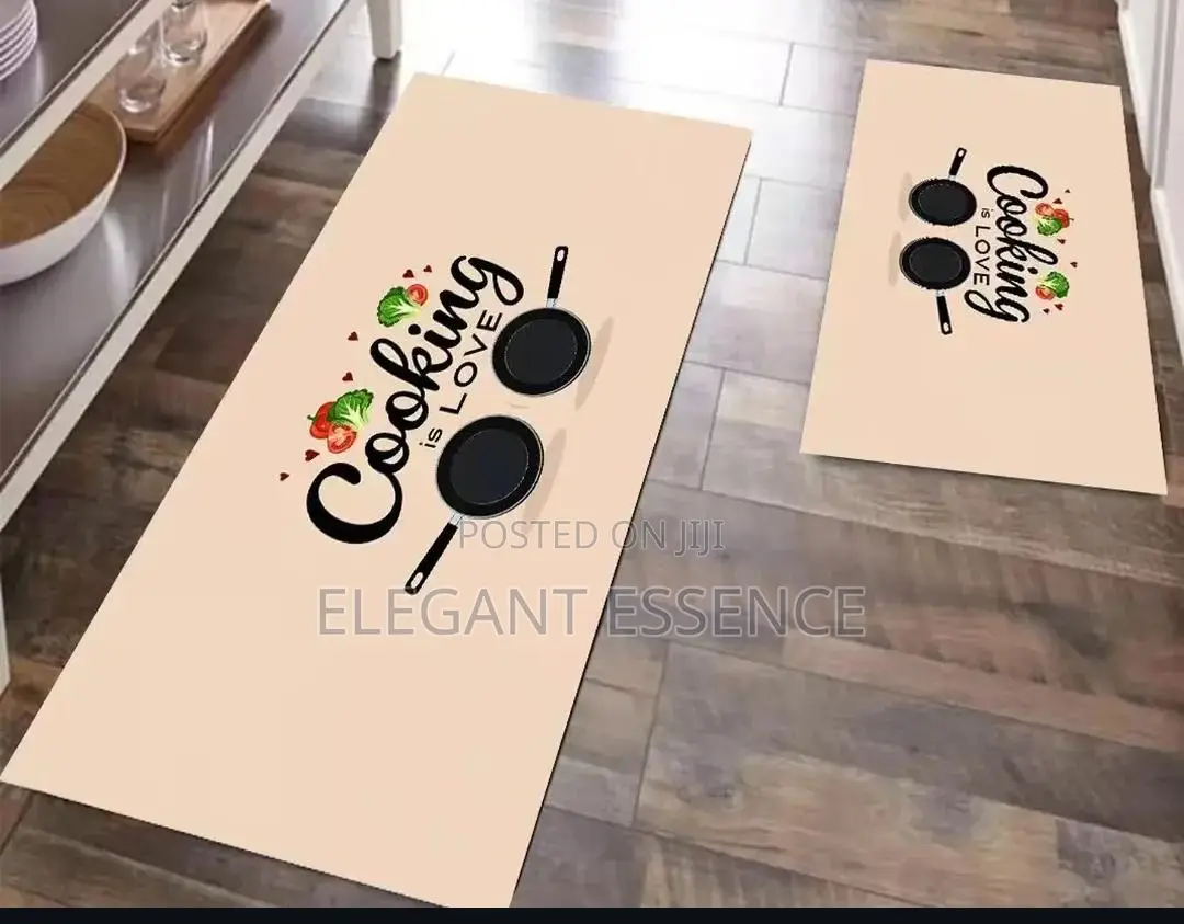 Colorful Antislip 2 in 1 Kitchen Mats With a Heavy Grip