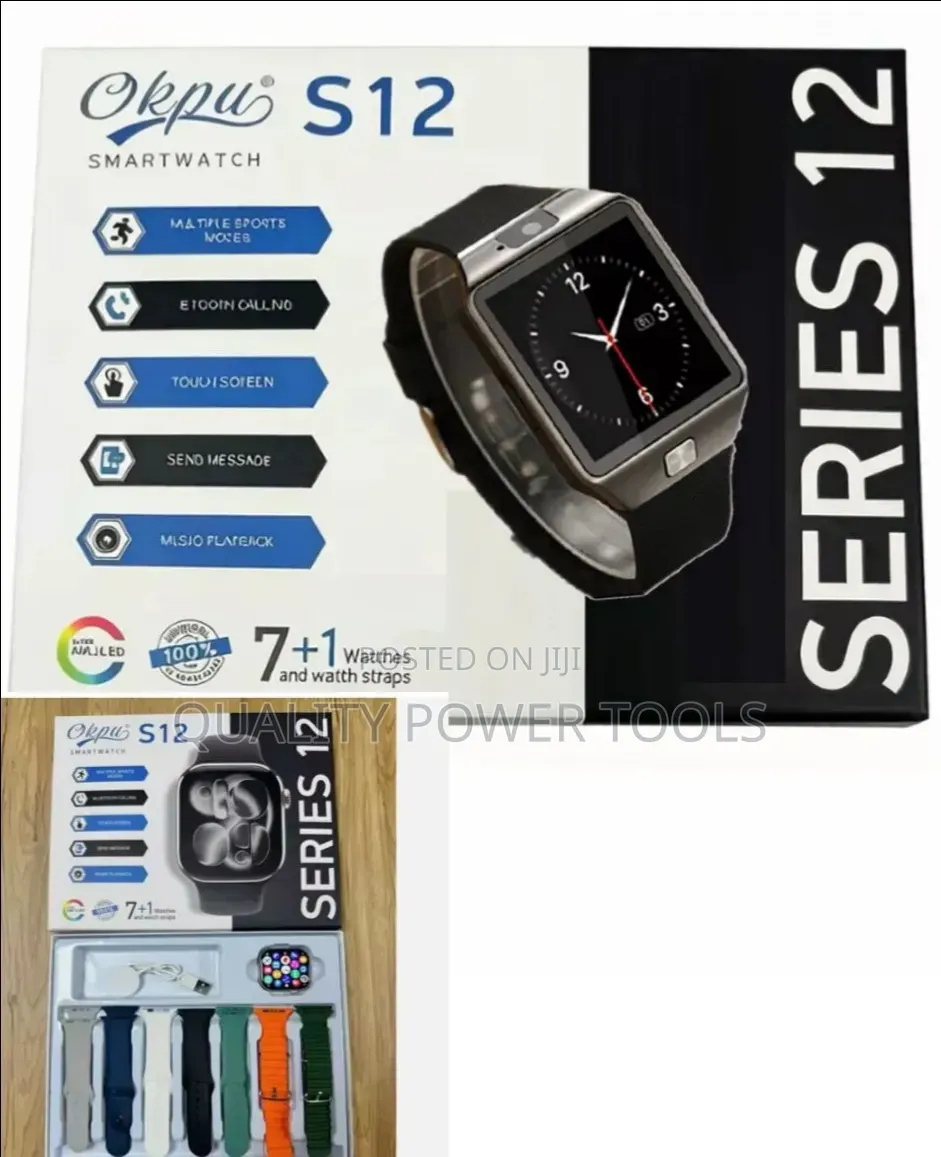 Okpu S12 a Smartwatch With 8 Straps