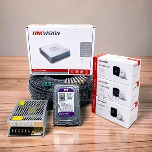 Clear Video Output 3 Hikvision 1080p CCTV Cameras Complete System Kit