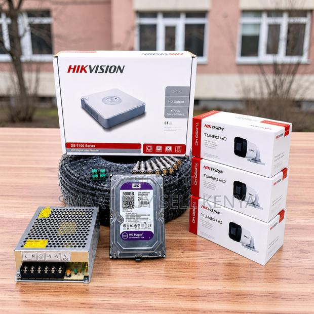 Sharp Image Quality 3 Hikvision 1080p CCTV Cameras Complete System Kit
