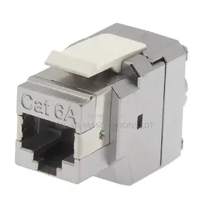 Giganet Cat6a Shielded Rj45 10g Keystone Jack, Tool-Less, Die-Cast