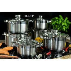 12pcs Stainless Edenberg Cookware Set
