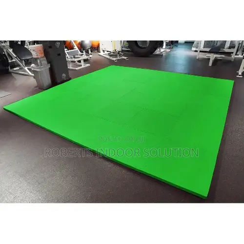 Non-Slip Green Workout Mats