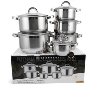 12pcs Stainless Edenberg Cookware Set