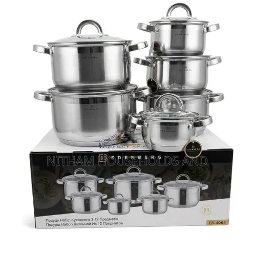 12pcs Stainless Edenberg Cookware Set