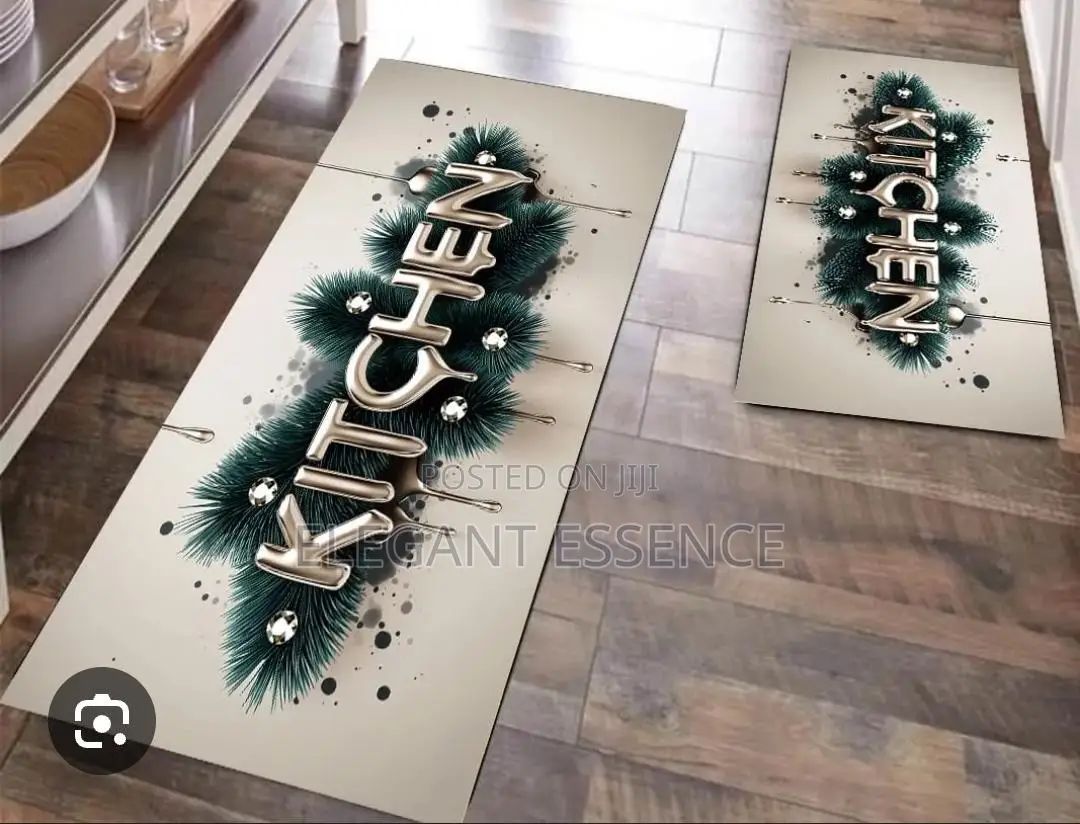Minimalist Prints Non-Slip 2pcs Kitchen Mats