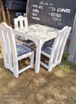 White Dining Set