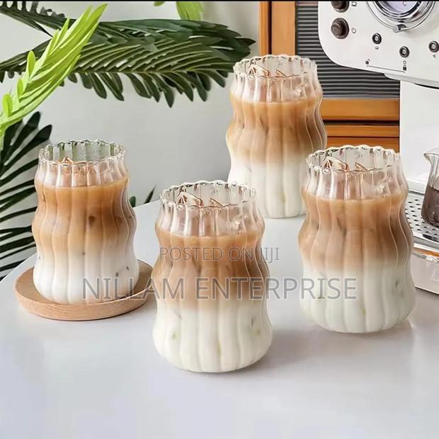 Ribbed Glass Tumblers 530ml - thumbnail 3
