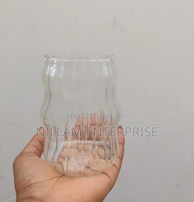 Ribbed Glass Tumblers 530ml - thumbnail 4