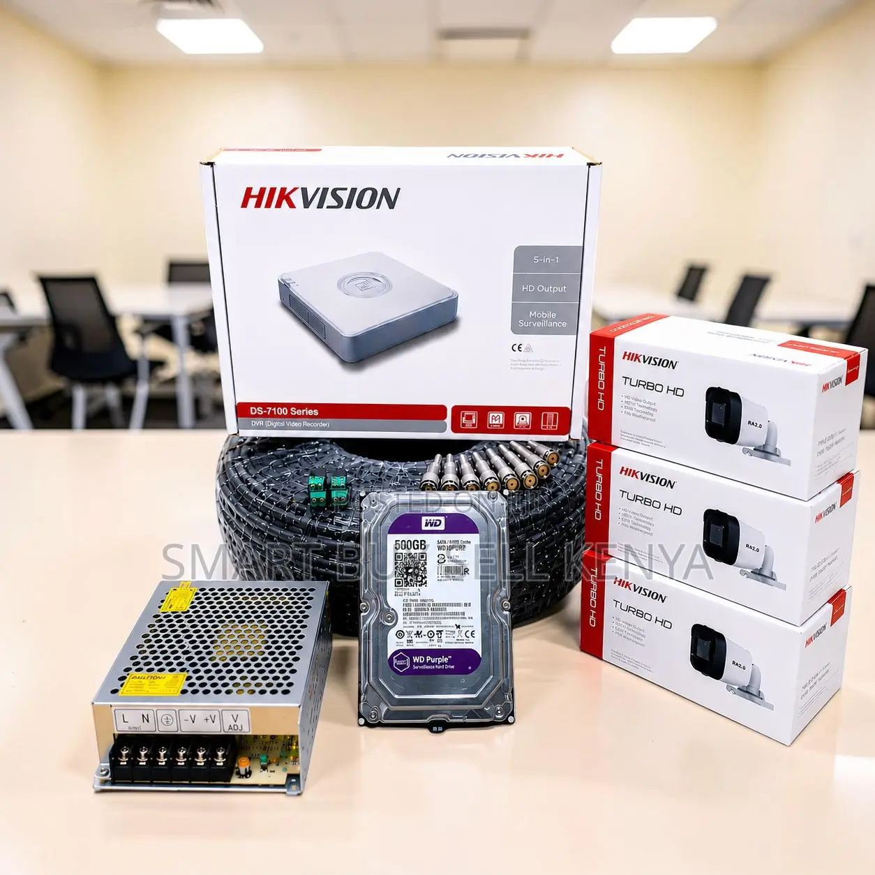 Crystal Clear Footage 3 Hikvision 1080p CCTV Cameras Full System Kit
