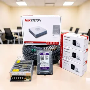 Crystal Clear Footage 3 Hikvision 1080p CCTV Cameras Full System Kit