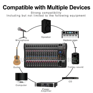 Ct-16 Professional 16 Channels Mixing Console