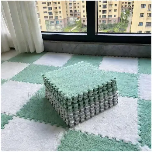 Safe Green Eva Foam Floor Tiles for Toddlers Crawling Babies