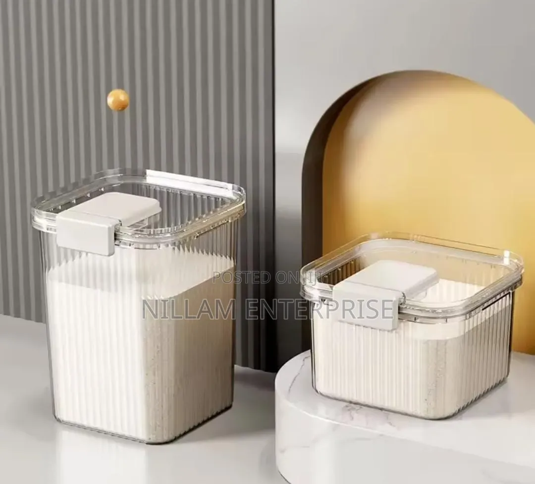 Acrylic Rice Bucket, Big Size Cereal Container