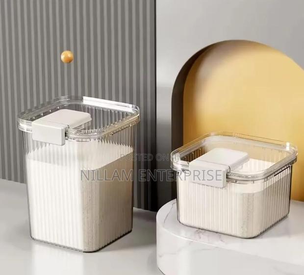 Acrylic Rice Bucket, Big Size Cereal Container
