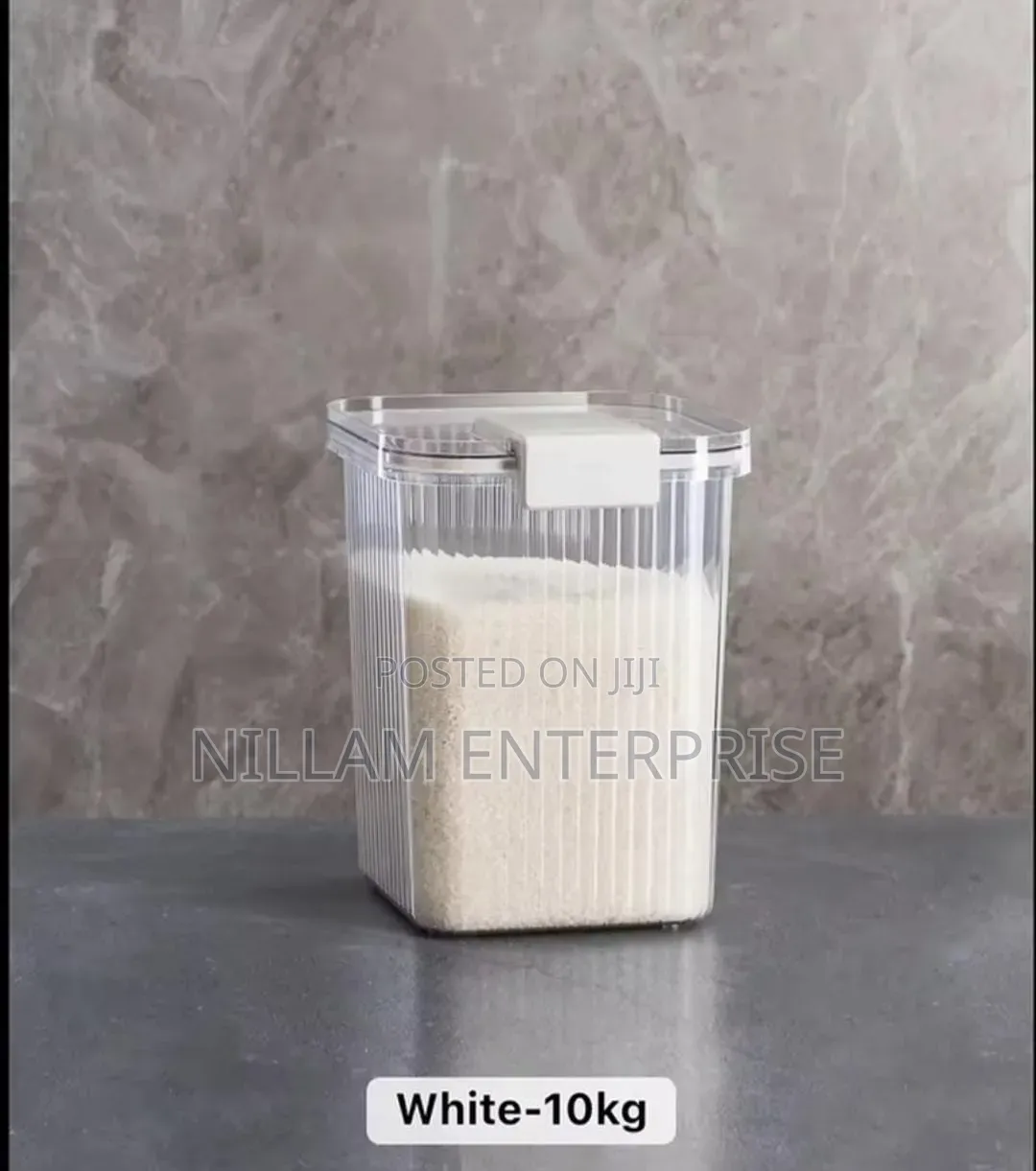 Acrylic Rice Bucket, Big Size Cereal Container