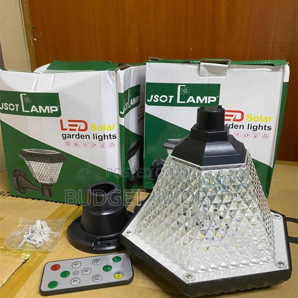 Solar Powered Garden Pillar Light – Multi-Color Led Outdoor Lamp