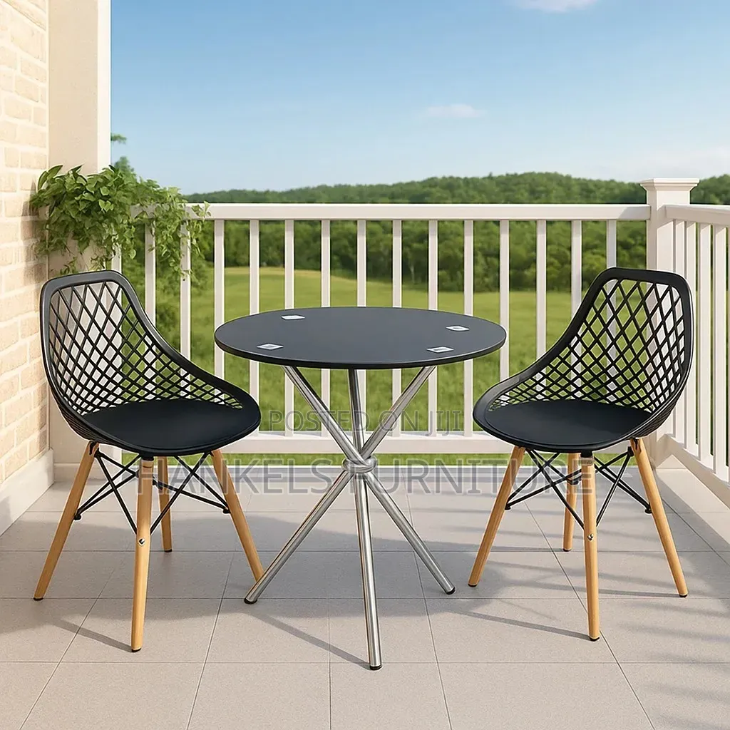 2 Seater Outdoor Dining Set – Modern Balcony Table and Chairs