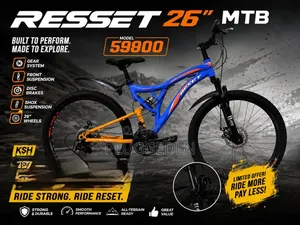 Reset 26 Inch Dual Suspension Bicycle. *