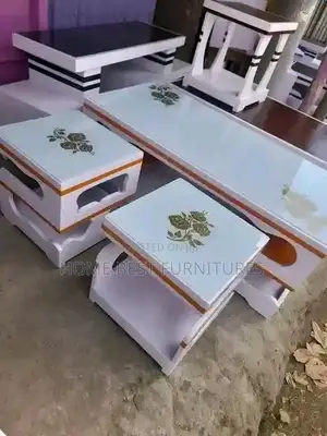 Marble Coffee Table With Stools