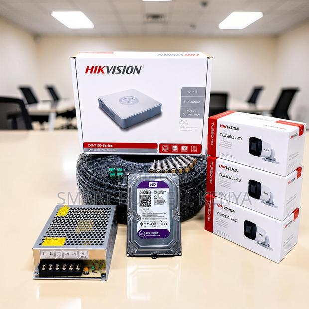 Detailed Imaging 3 Hikvision 1080p Hd CCTV Cameras Complete System Kit