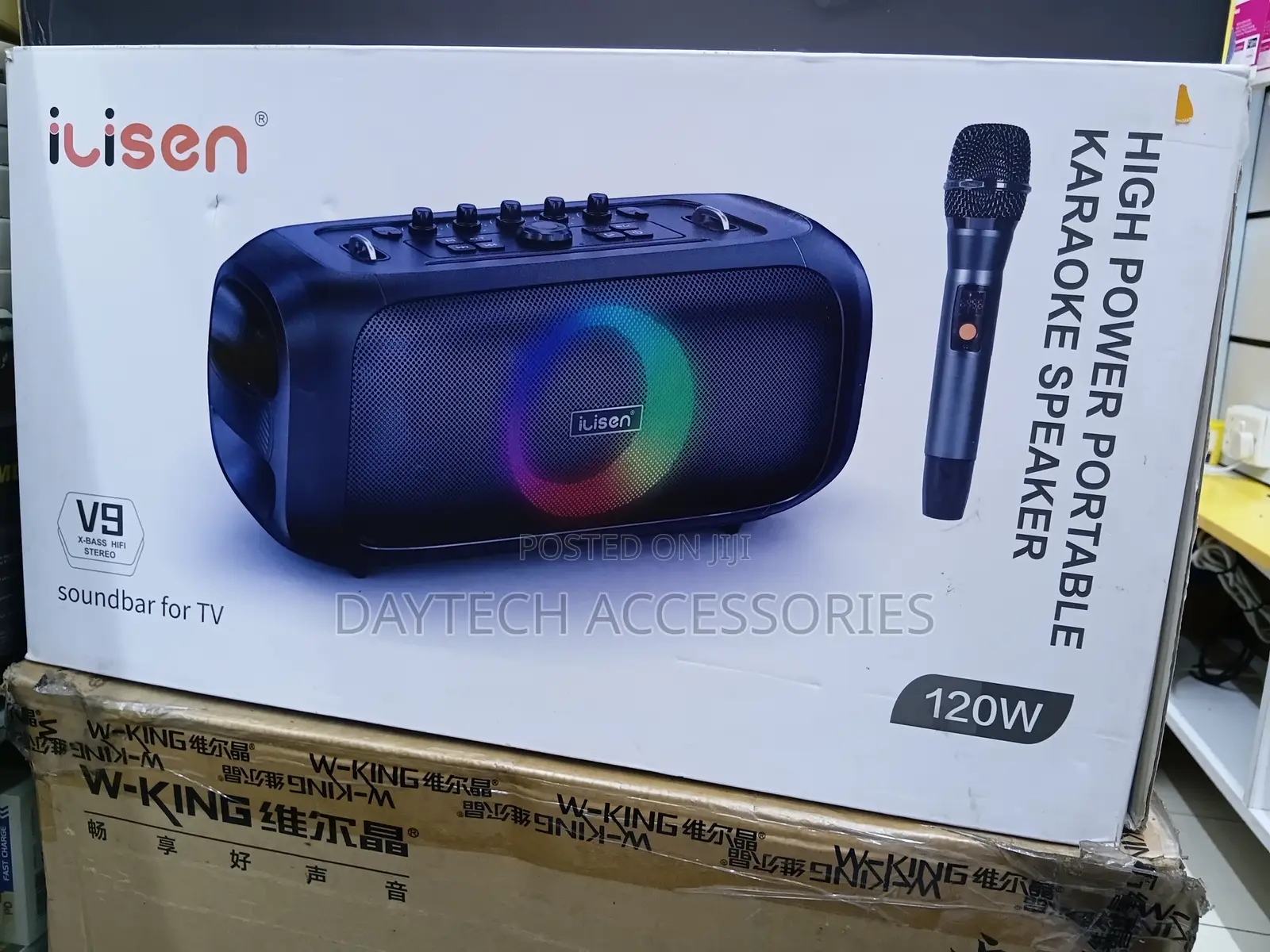 This Is an Ilisen Model V9 High-Power Portable Karaoke Speaker System