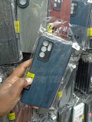 Oppo Reno 6 Sophisticated Blue Wood-Grain Cover