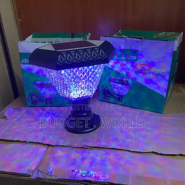 Waterproof Solar Landscape Post Light – Decorative RGB Illumination
