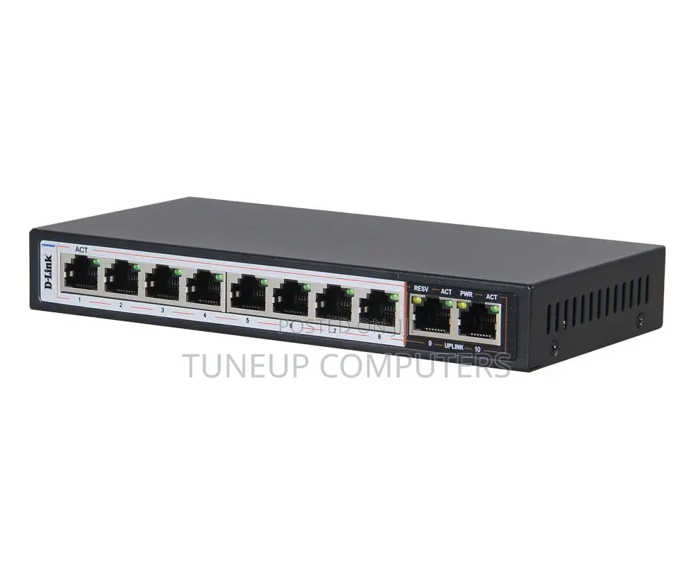 D-Link Des-F1010p-E/B 10-Port Long Range Poe Switch