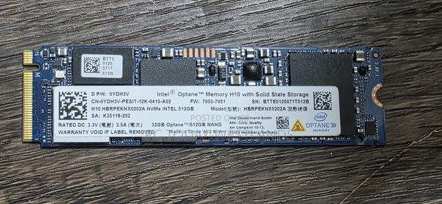Intel Optane Memory H10 32gb With SSD Solid State Storage 512gb - thumbnail 4