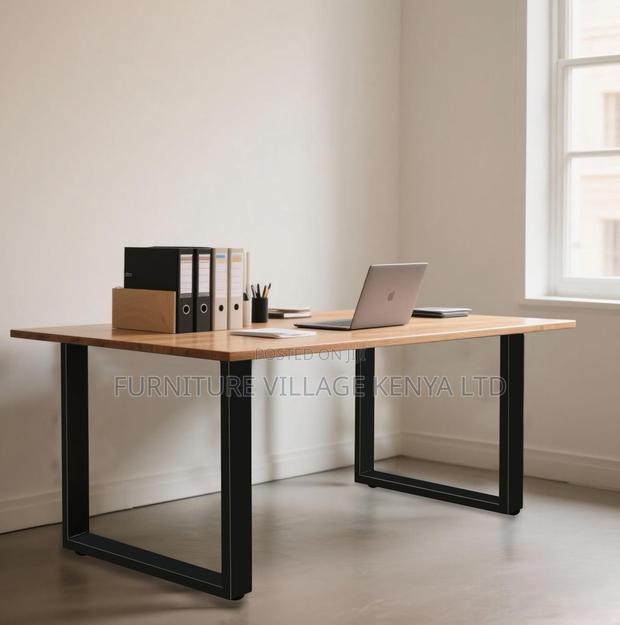 Modern Stylish Wooden Computer Desk - thumbnail 2