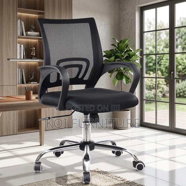Office Chairs; Adjustable Mesh Clerical Tasks Chair - thumbnail 3