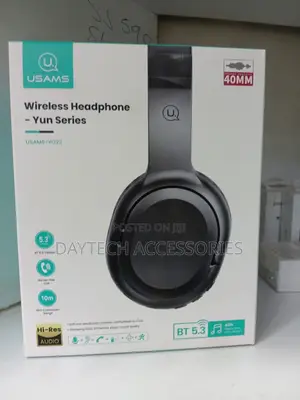 Usams Yun Series Headphones (Model Yg23) Bluetooth 5.3 Connectivity.