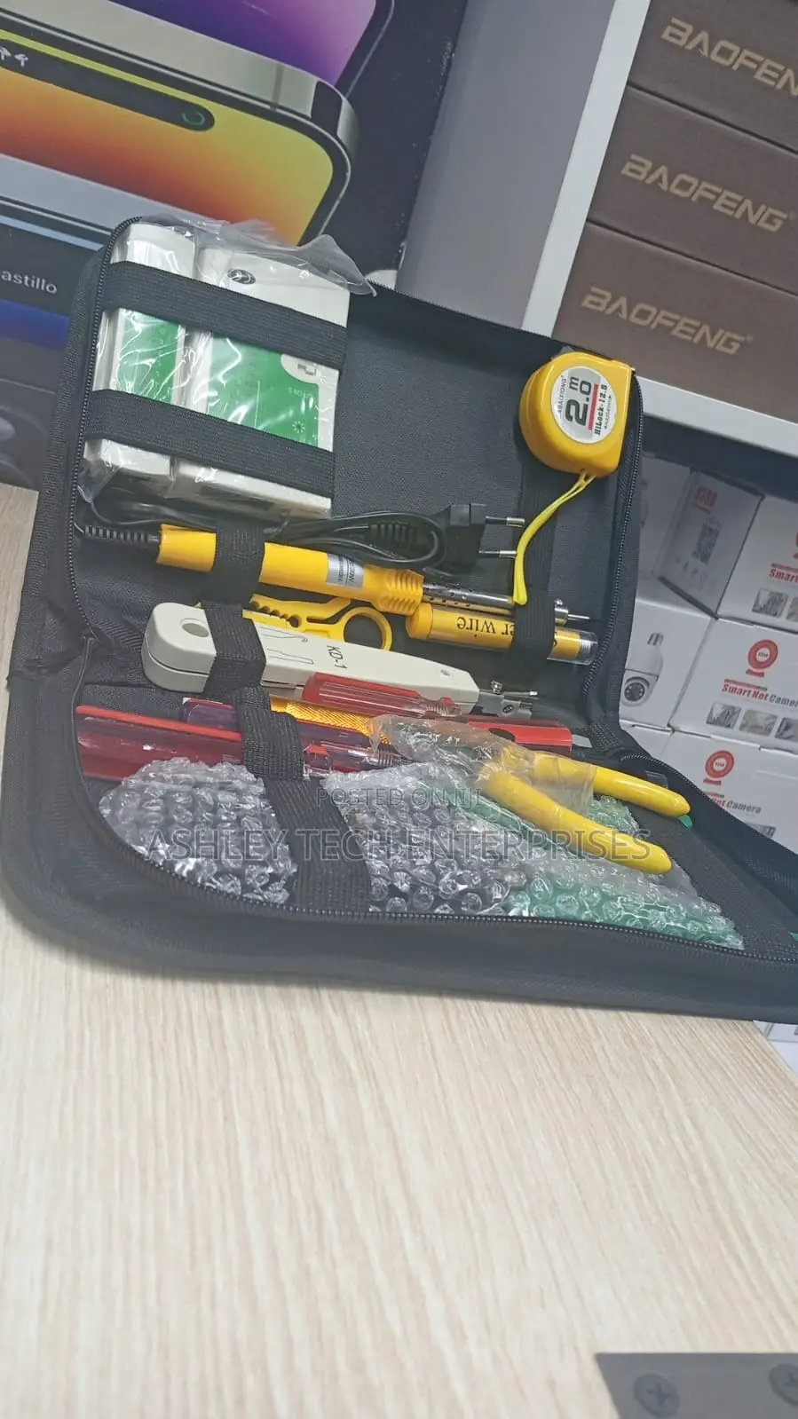 Heavy-Duty Full Networking Tools Set With Carry Case