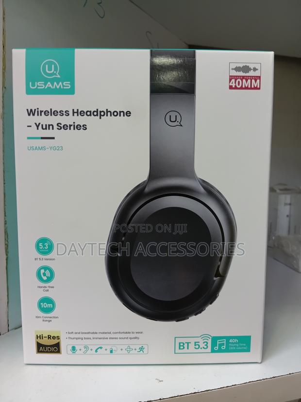 Usams Yg23 Wireless Bluetooth 5.3 Over-Ear Headphones - thumbnail 2