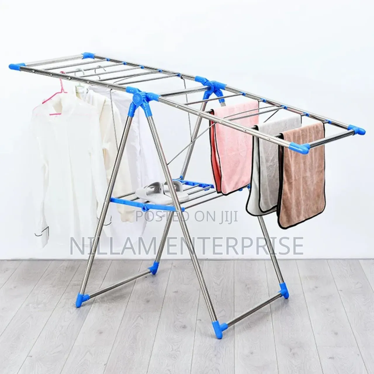 Heavy Duty Big Size Portable Stainless Steel Cloth Drying Rack*