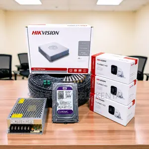 Android Support 3 Hikvision 1080p Hd CCTV Cameras Complete System Kit