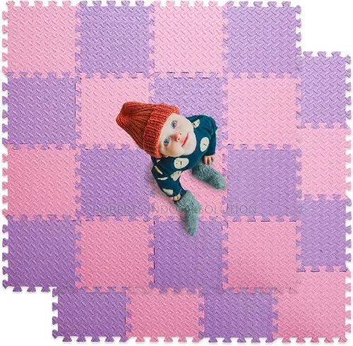 Purple Interlocking Kids Floor Mats
