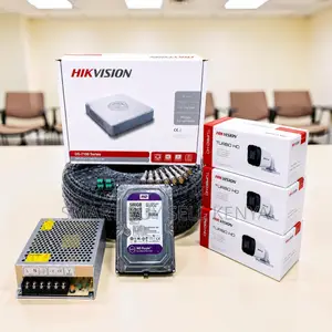 Weather- Resistant 3 Hikvision 1080p CCTV Cameras Complete System Kit