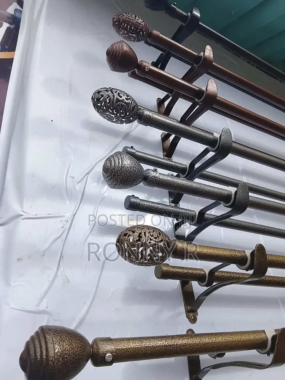 Powder-Coated Curtain Rods