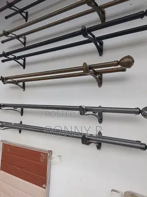Powder-Coated Curtain Rods
