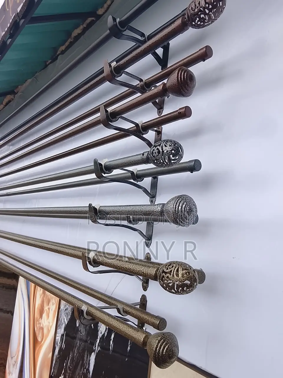 Powder-Coated Curtain Rods