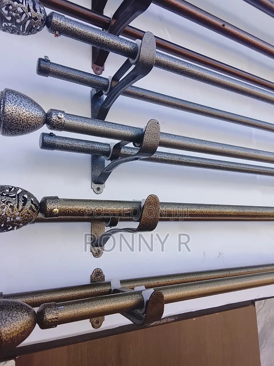 Powder-Coated Curtain Rods