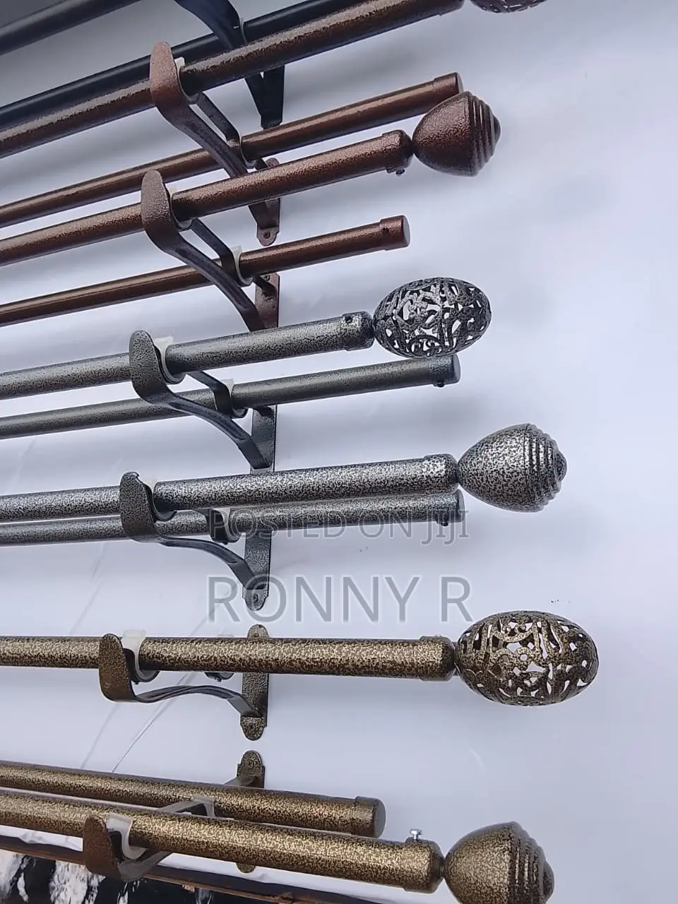 Powder-Coated Curtain Rods
