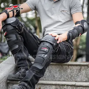 Pro-Biker 4-Piece Knee and Elbow Protective Guard Set