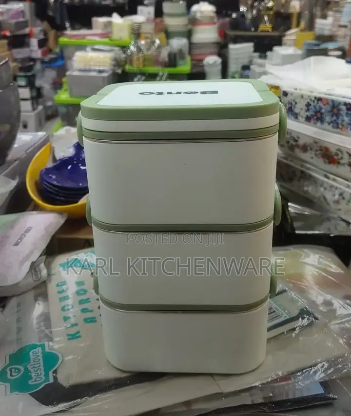 Premium 3-Tier Stacking Bento Lunch Box - 304 Stainless Steel Insulate