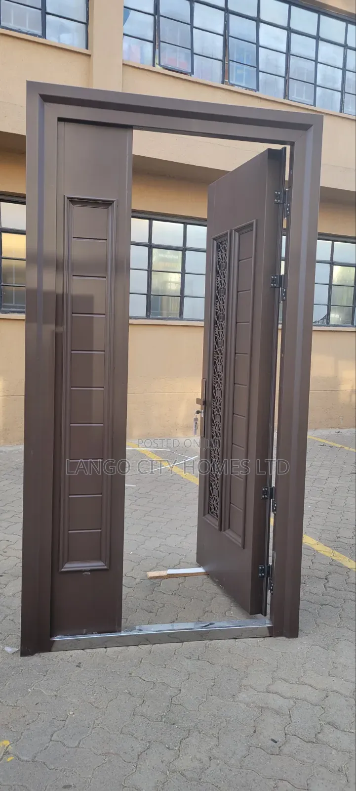 Coffee Brown Premium Single Steel Security Door